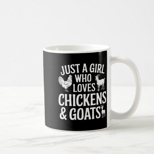 Cool Goat Design For Girls Women Animal Farming Go Kaffeetasse (Rechts)