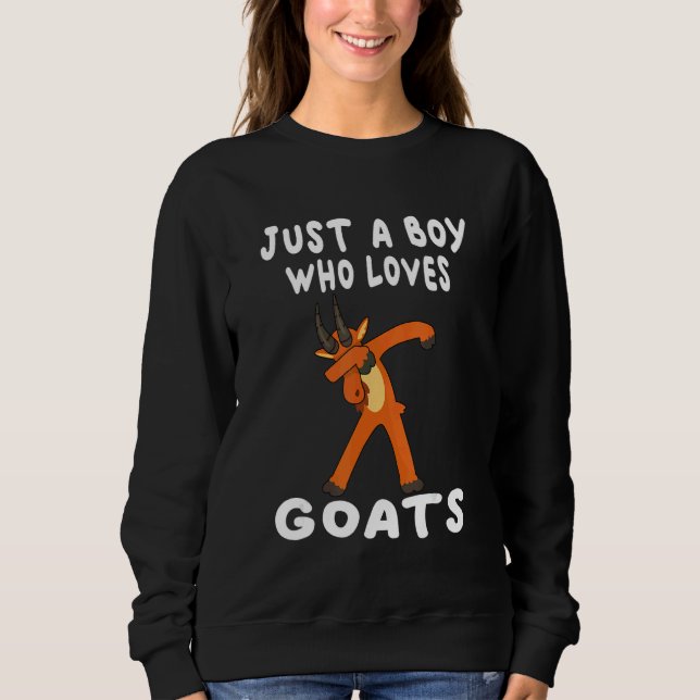 Cool Goat For Boys Kids Goat Farmer Farming  8 Sweatshirt (Vorderseite)