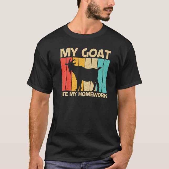 Cool Goat For Kids Boys Goat Farmer Farming T-Shirt (Vorderseite)