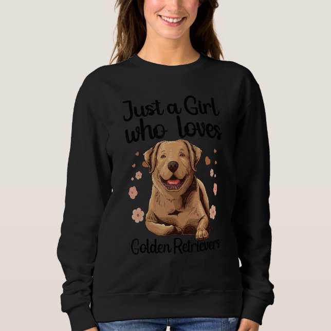 Cool Golden Retriever For Women Girls Puppy Dog  O Sweatshirt (Vorderseite)