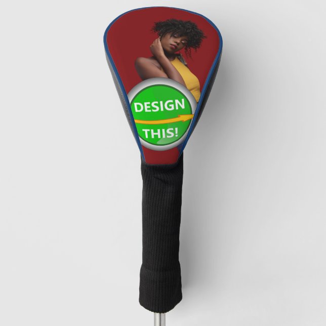 COOL! Golf Driver Head Cover - Blue Trial - Custom Headcover (Vorderseite)