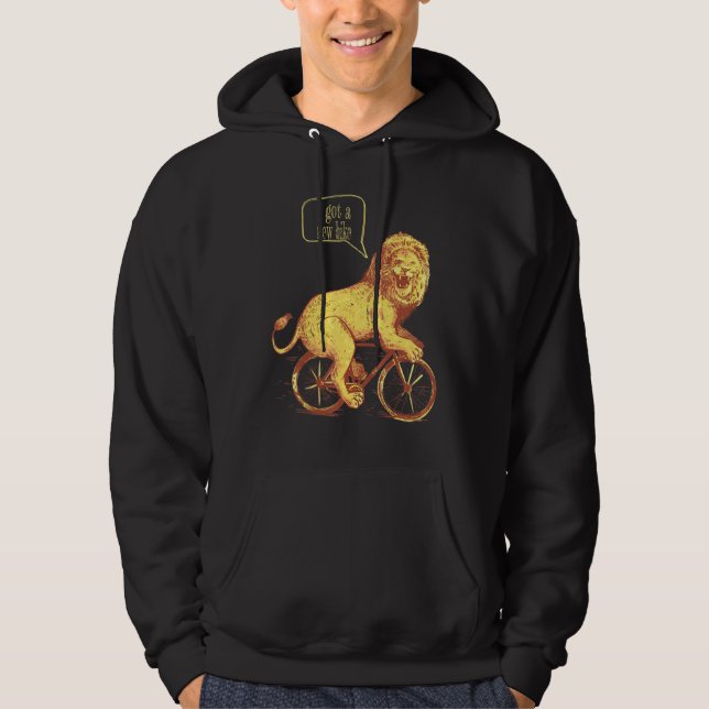 Cool Got ein neues Bike-Sprichwort Hey Mann Hoodie (Vorderseite)
