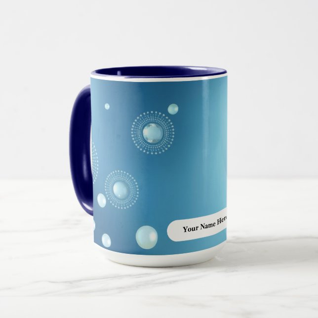 Cool Gradasi Pearl Aura Halo Tasse (Vorderseite Links)