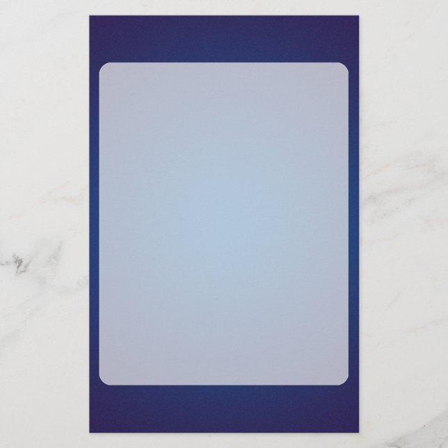 Cool Grainy Deep Blue Vignette Briefpapier (Vorderseite)