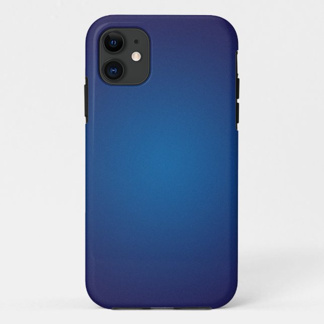 Cool Grainy Deep Blue Vignette Case-Mate iPhone Hülle (Rückseite)