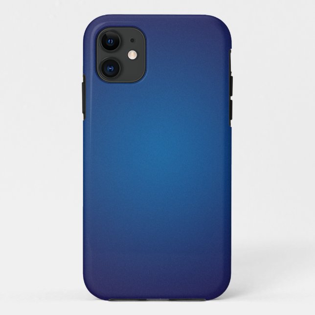 Cool Grainy Deep Blue Vignette Case-Mate iPhone Hülle (Rückseite)