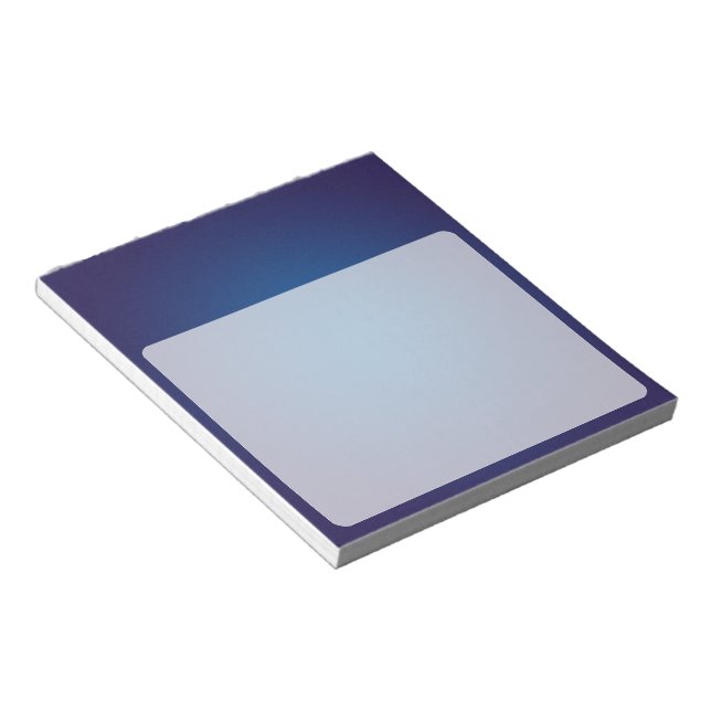 Cool Grainy Deep Blue Vignette Notizblock (angewinkelt)