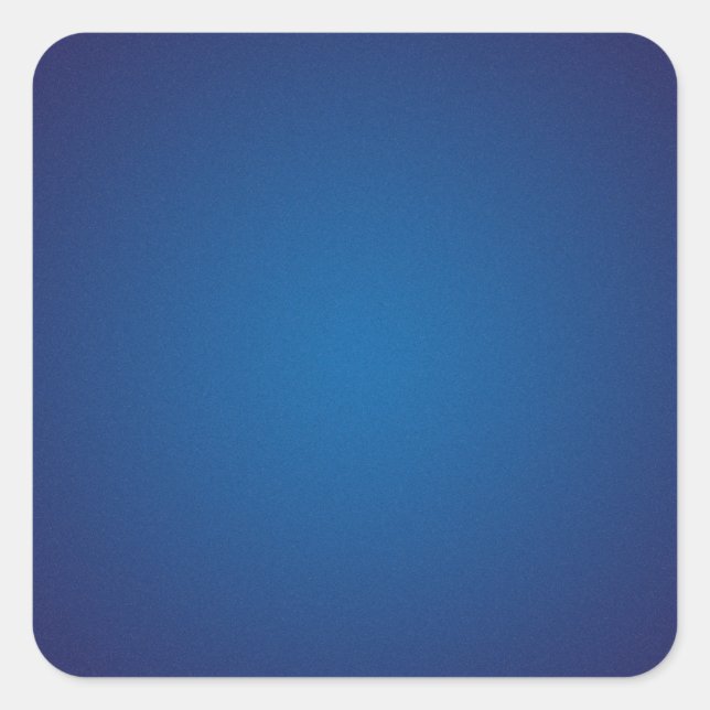 Cool Grainy Deep Blue Vignette Quadratischer Aufkleber (Vorderseite)