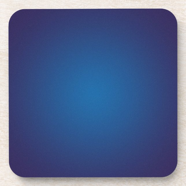 Cool Grainy Deep Blue Vignette Untersetzer (Vorderseite)