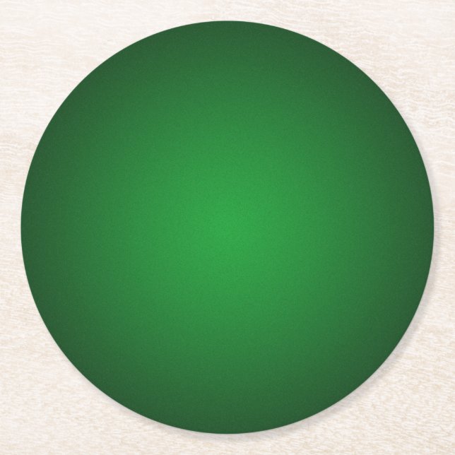 Cool Grainy Green-Black Vignette Runder Pappuntersetzer (Vorderseite)