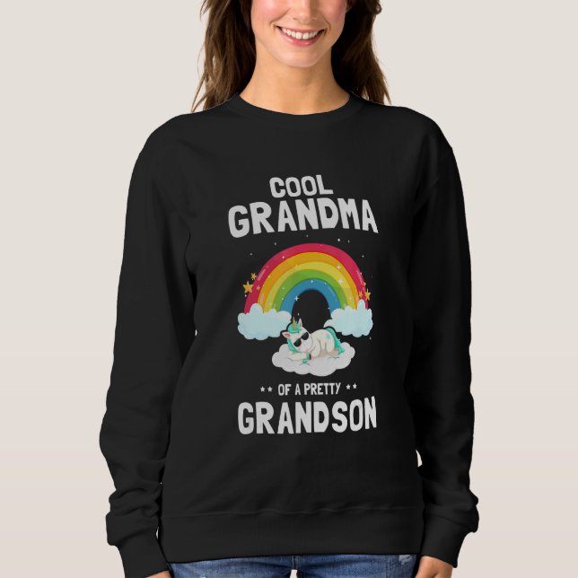 Cool GRANDMA Of A Pretty Gay Son Cute Pride Design Sweatshirt (Vorderseite)