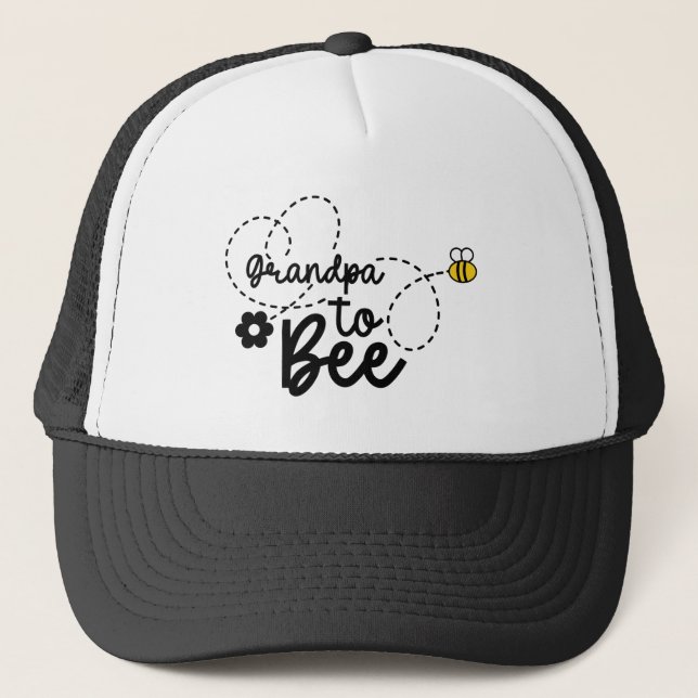 Cool Grandpa bee word art  Truckerkappe (Vorderseite)