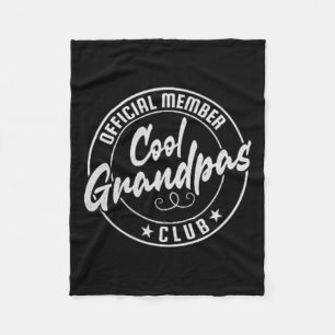 Cool Grandpas Club Offizielles Mitglied Vintage Fleecedecke