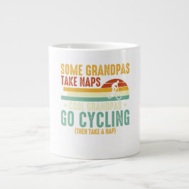 Cool Grandpas Go Cycling Jumbo-Tasse