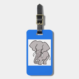 Cool - Graphic ELEPHANT - Wildlife warrior - Blue Gepäckanhänger
