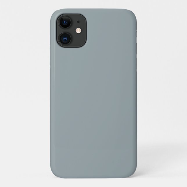 Cool grau (Vollfarbe) Case-Mate iPhone Hülle (Rückseite)