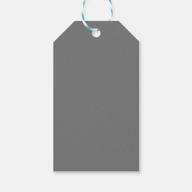 Cool Gray, Dawn, Dusty Gray Geschenkanhänger (Vorderseite)