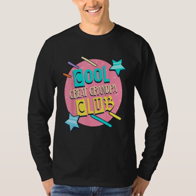 Cool Great Grandpa Club  Great Grandpa Humor T-Shirt (Vorderseite)