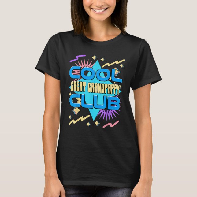 Cool Great Grandpappy Club  Great Grandpappy Humor T-Shirt (Vorderseite)