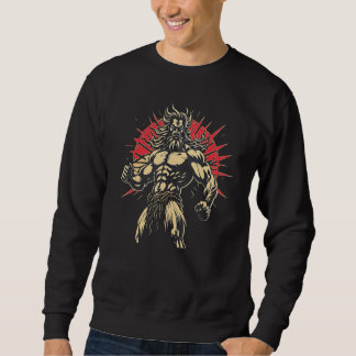 Cool Greek God God Father Zeus Olymph Antique Body Sweatshirt