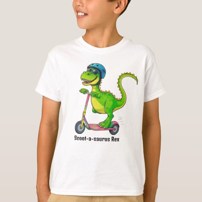 Cool Green Dinosaur T-Shirt (Vorderseite)