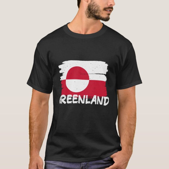 Cool Greenland Flag  1 T-Shirt (Vorderseite)