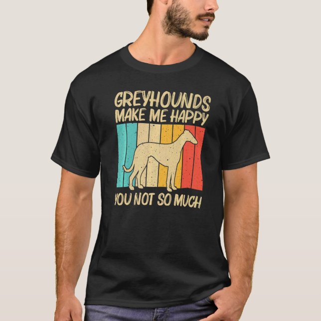 Cool Greyhound For Men Women Sighthound Pet Dog Br T-Shirt (Vorderseite)