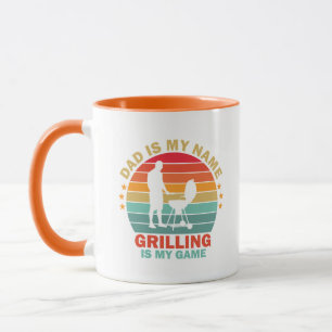 Cool Grill Dad Wortkunst Tasse