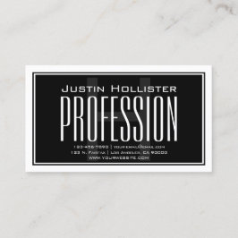 Cool große moderne Anfänge | Schwarz/Weiß Visitenkarte