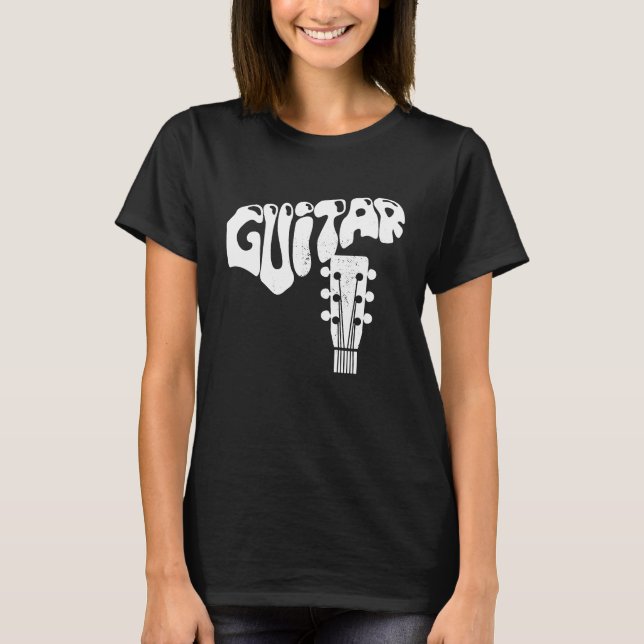 Cool Guitar Musical Instruments Acoustic Guitarist T-Shirt (Vorderseite)