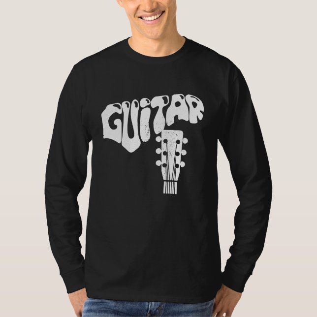 Cool Guitar Musical Instruments Acoustic Guitarist T-Shirt (Vorderseite)