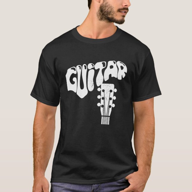 Cool Guitar Musical Instruments Acoustic Guitarist T-Shirt (Vorderseite)
