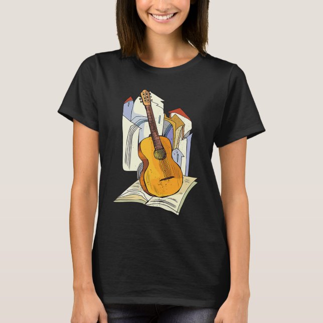 Cool Guitar Musical Instruments Guitarist Music T-Shirt (Vorderseite)