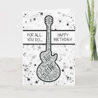 Cool Guitar Musician Rocker Gitarrist Birthday Car