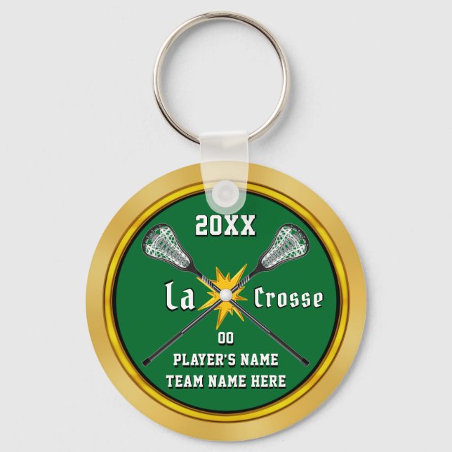 Cool günstige Personalisierte Lacrosse Geschenke,  Schlüsselanhänger (Vorderseite)