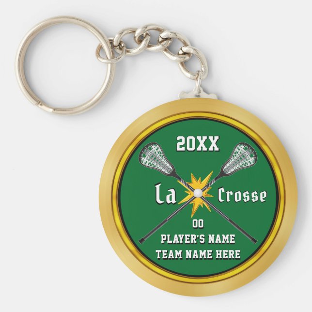 Cool günstige Personalisierte Lacrosse Geschenke,  Schlüsselanhänger (Vorne)