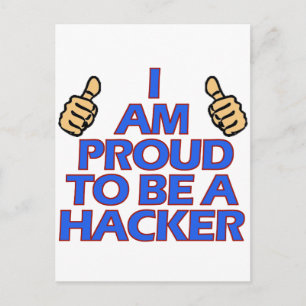 cool Hacker Designs Postkarte