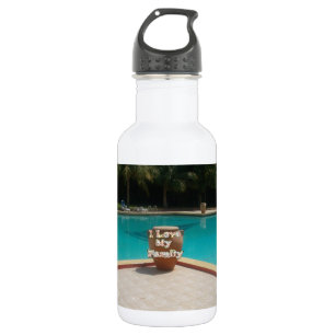 Cool Hakuna Matata Pool Seite I Liebe Meine Famili Edelstahlflasche