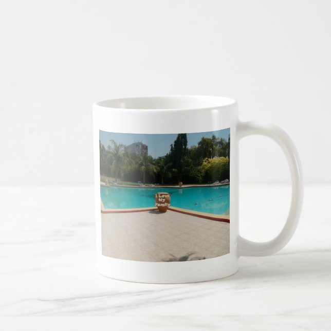 Cool Hakuna Matata Pool Seite I Liebe Meine Famili Kaffeetasse (Rechts)