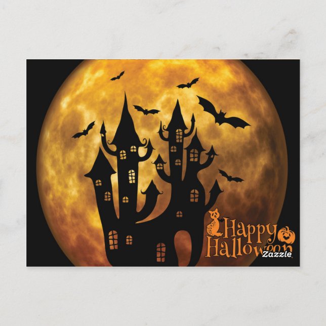 Cool Halloween Postkarte (Rückseite)