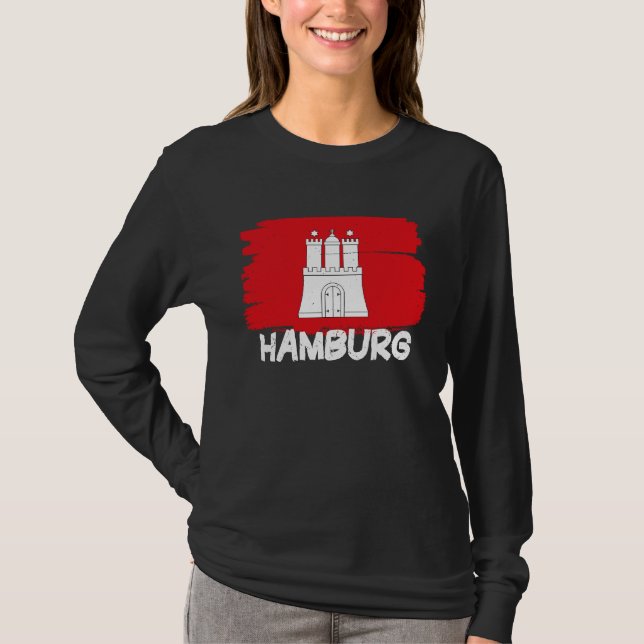 Cool Hamburg Flag T-Shirt (Vorderseite)