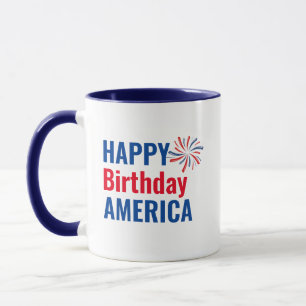 Cool Happy Birthday America 4. Juli USA Patriotic Tasse