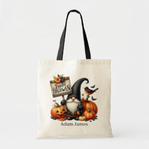Cool Happy Halloween Gnom hinzufügen Tragetasche