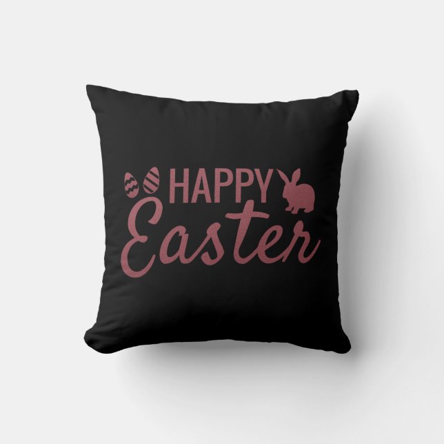 Cool Happy Ostersonne Kissen (Vorderseite)
