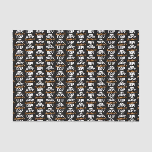 cool Happy Vatertag Kunst gekachelt  Seidenpapier (Vorderseite)