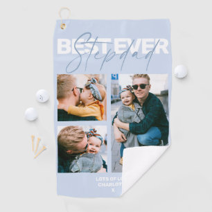 Cool Happy Vathers Day Stepdad 3 Foto Golfhandtuch