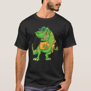 Cool Hawaiian Dinosaurier Funny Beach Summer Vac T-Shirt