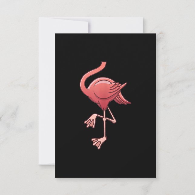 Cool Headless Flamingo Halloween Kostüm Funny Dankeskarte (Vorderseite)