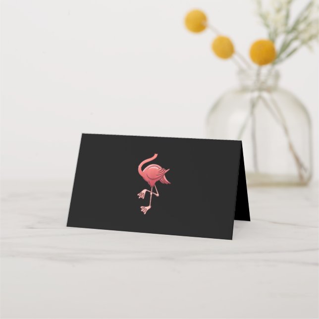 Cool Headless Flamingo Halloween Kostüm Funny Platzkarte (Vorderseite)