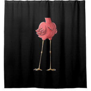 Cool Headless Flamingo Halloween Lazy Duschvorhang